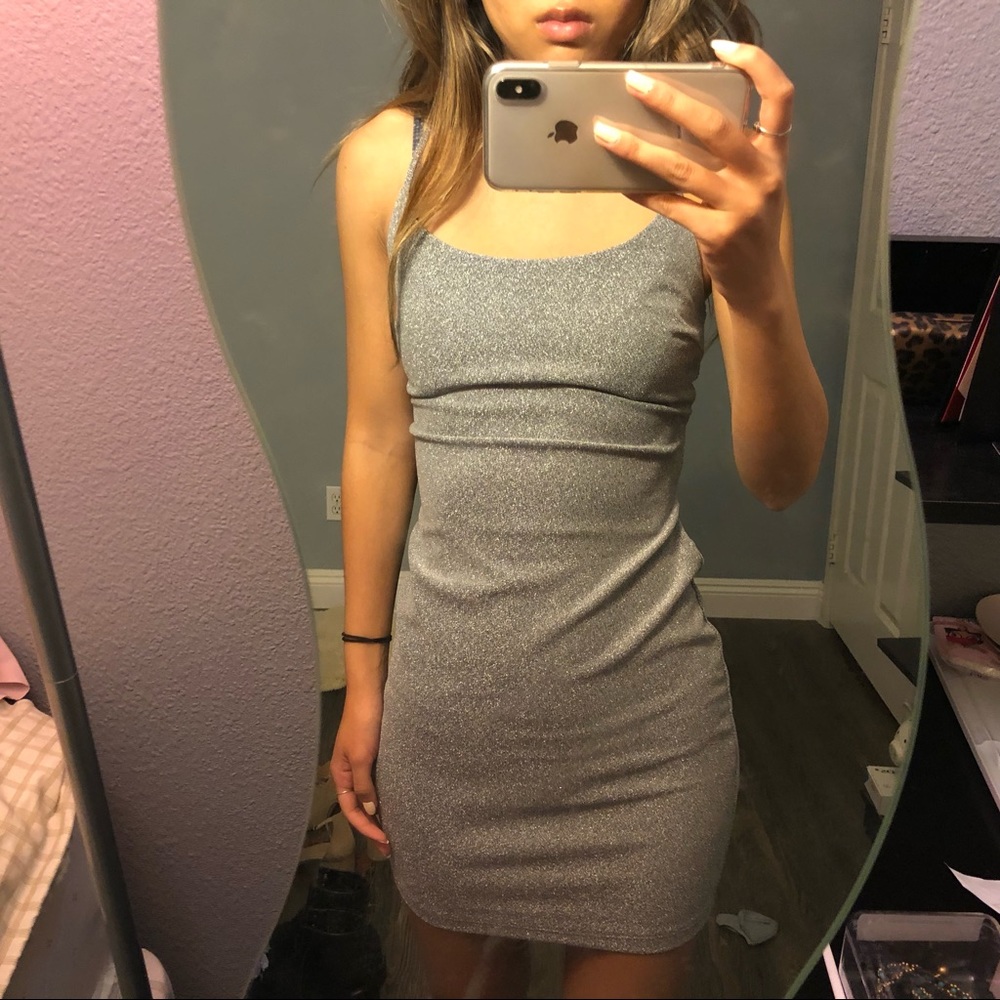 NWT Glittery mini bodycon dress